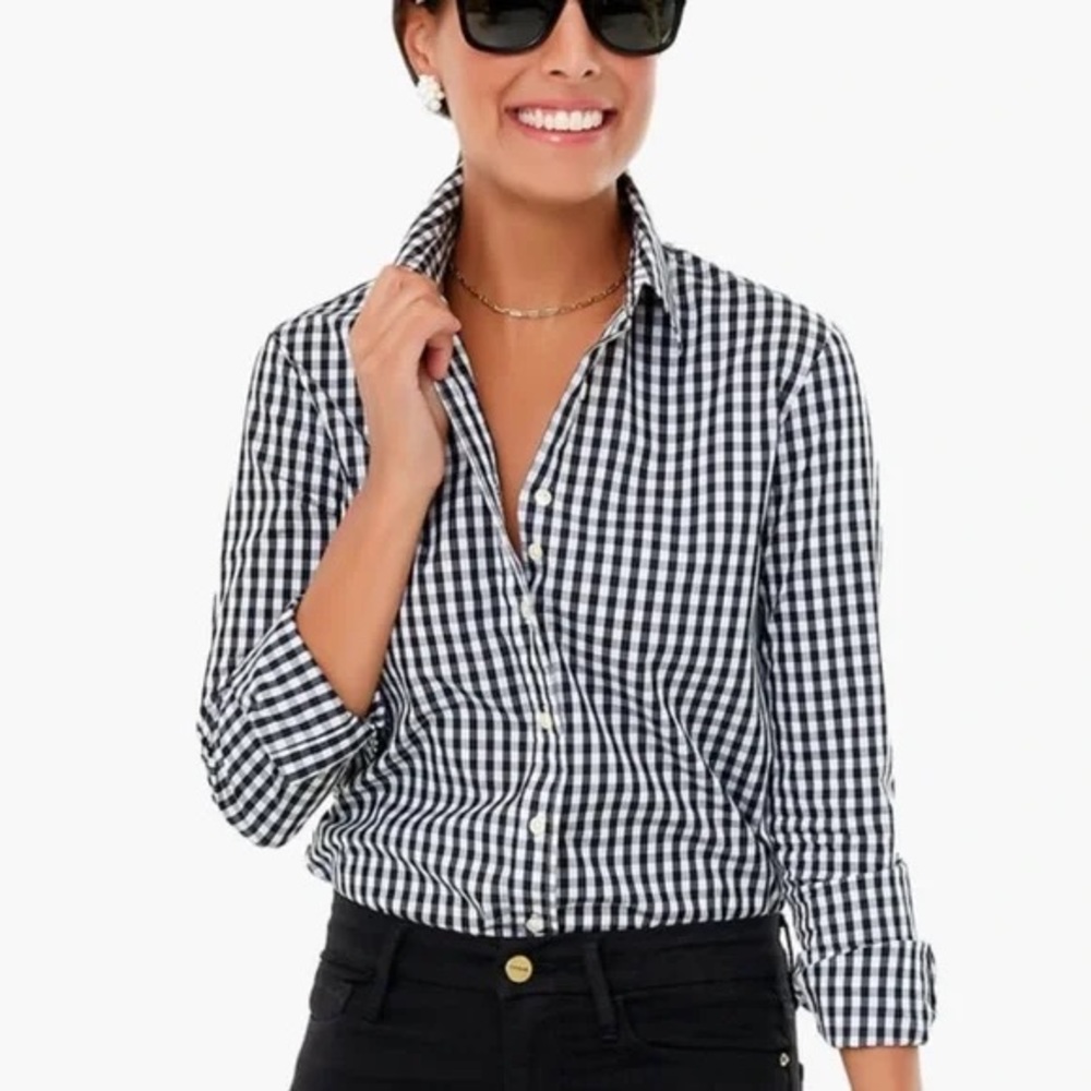 The Shirt by Rochelle Behrens Icon Black & White Gingham Shirt